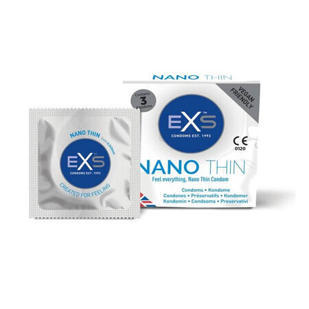 Préservatifs EXS Nano Thin Ultra Thin, 3 pièces