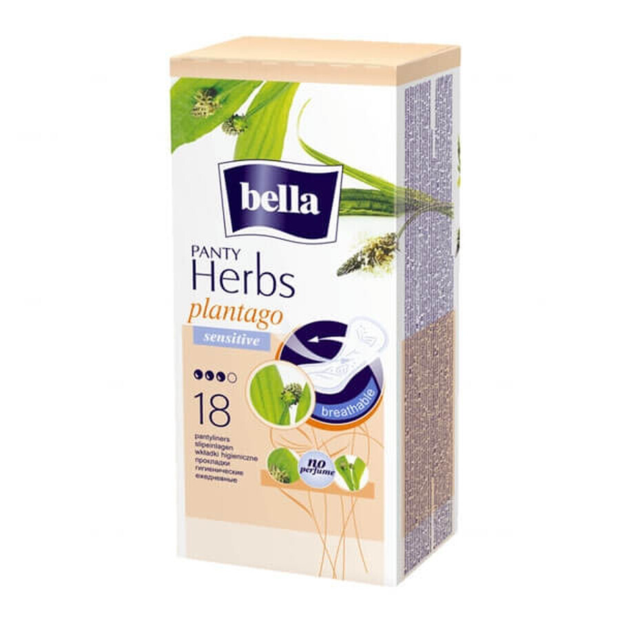 Bella Herbs serviettes hygiéniques avec chaîne de plantain, 18 pièces - Longue durée de vie !