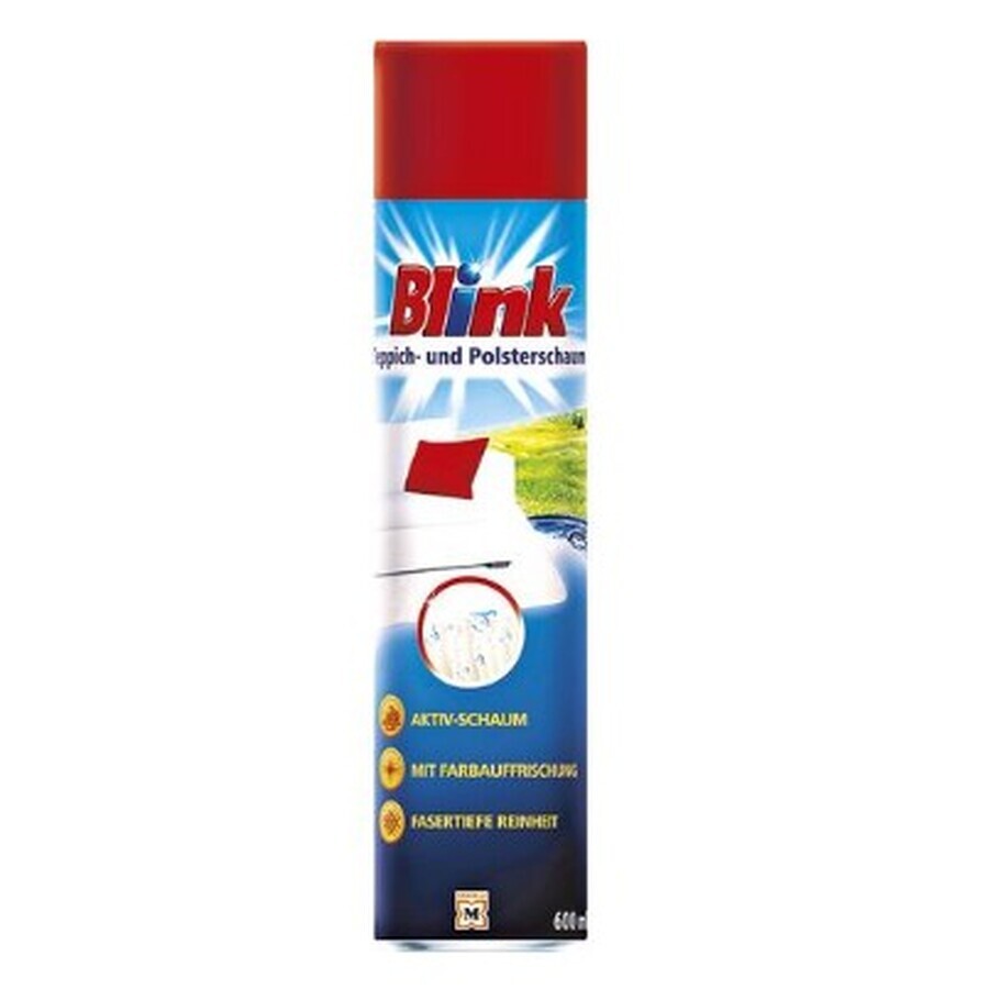 Mousse nettoyante pour tapis et tissus d'ameublement Blink, 600ml