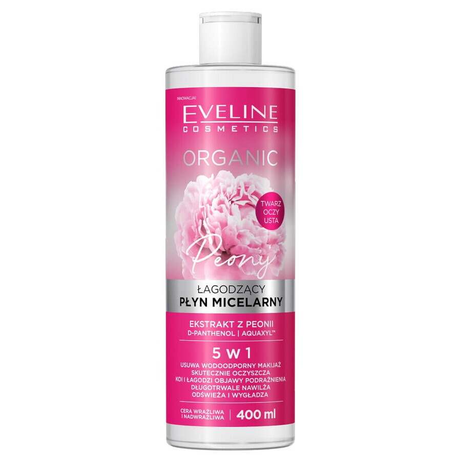 Eveline Cosmetics Lotion micellaire bio à la pivoine, 400ml