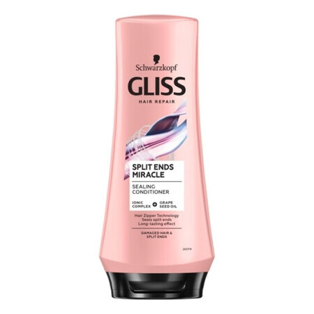 Gliss Kur, El milagro de las puntas abiertas, Acondicionador, 200 ml