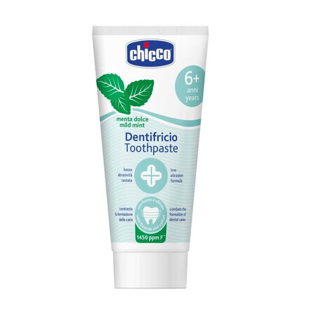 Chicco Fluoride dentifrice au fluor 1450ppm goût acariens 6l+, 50ml