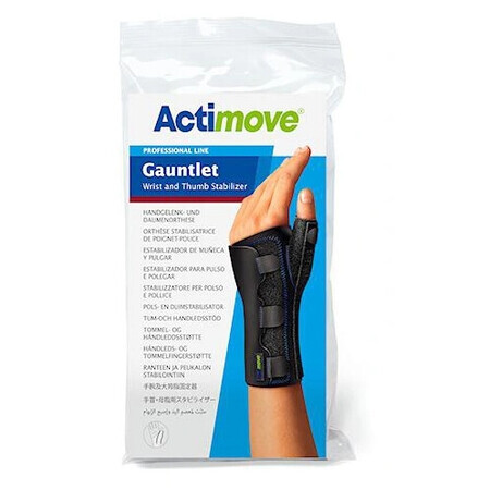 Actimove, Pols- en Duimstabilisatiebandage Zwart maat L - Langdurig!