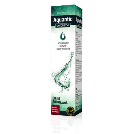 Aquantic, Solution isotonique, spray nasal, 30 ml