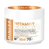 Mincer Pharma Vitamine Modoci 70+ Revitalisierende und straffende Gesichtscreme Nr.354, 50ml