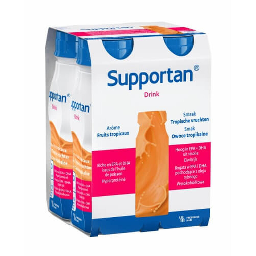 Tropical fruit drink - Supportan, 4x200 ml, Fresenius Kabi Germany