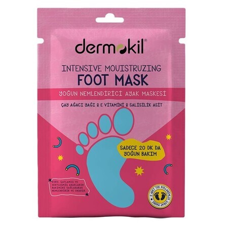 Dermokil Masque hydratant intensif pour les pieds 30ml