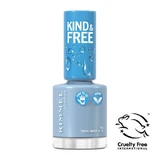 Rimmel Kind amp ; Free vernis à ongles vegan 152 Tidal Wave Blue, 8ml