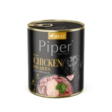 Natvoer voor volwassen honden met kippenhart en spinazie, 800 g, Piper