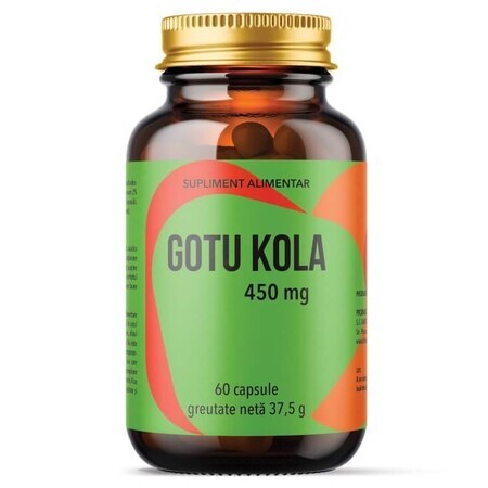 Gotu Kola, 450 mg, 60 gélules, Laboratoires Remedia