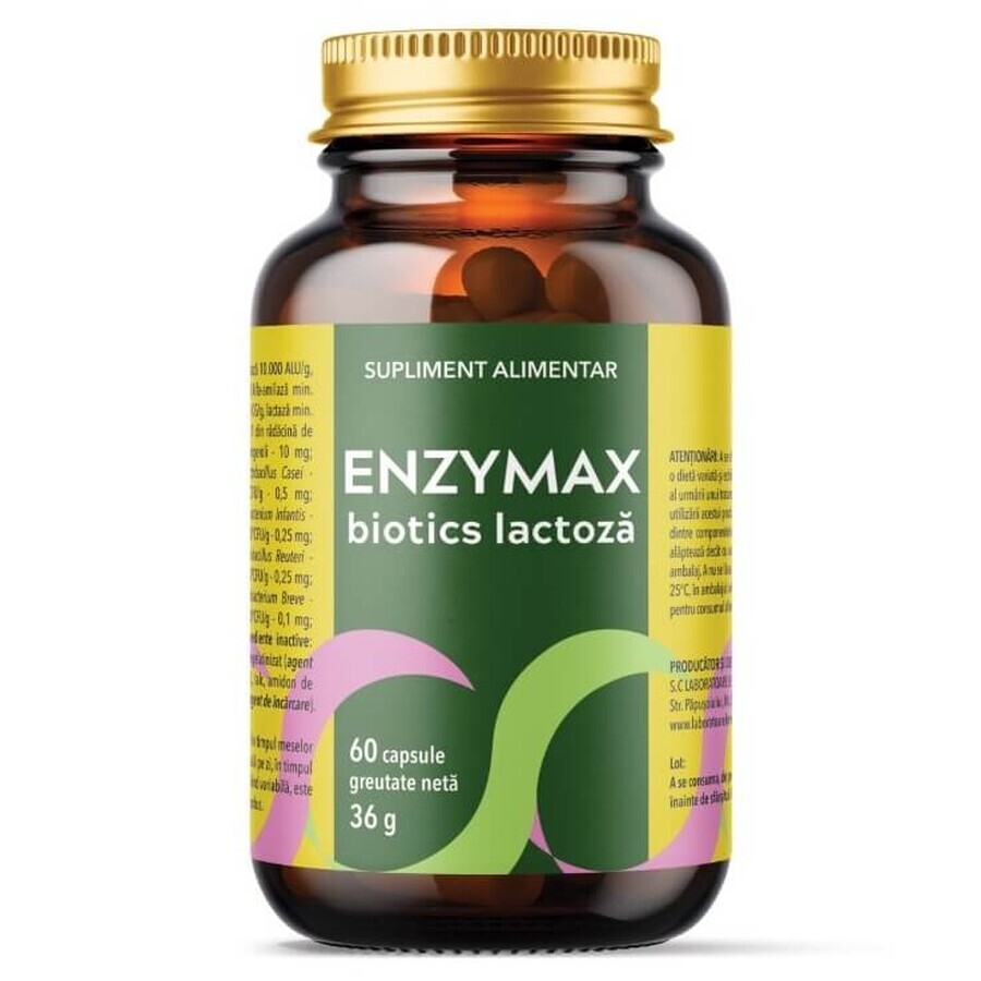 Enzymax Biotics Lactosa, 60 cápsulas, Laboratorios Remedia