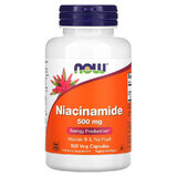 Niacinamide, 500 mg, 100 vegetarian capsules, Now Foods