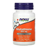 Glutathion, 500 mg, 30 gélules végétales, Now Foods