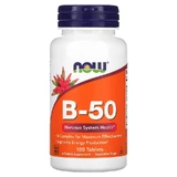 Complex Vitamin B-50, 100 tablets, Now Foods