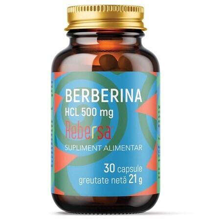 Berbérine HCL, 500 mg, 30 gélules, Remedia