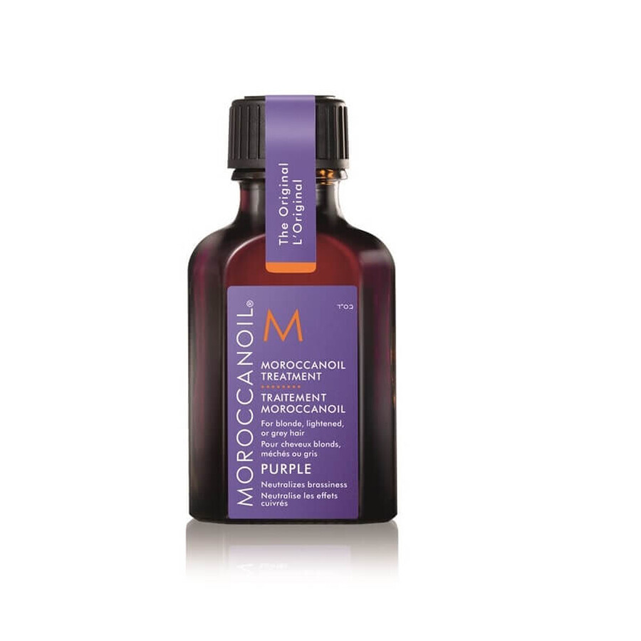 Treatment oil for blond, light or gray hair Purple Purple, 25 ml, Moroccanoil