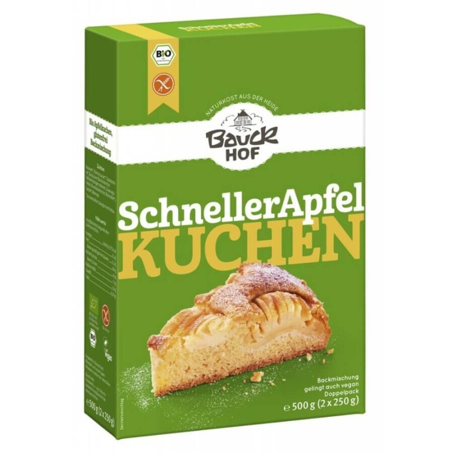 Prémix quick eco sans gluten pour gâteau aux pommes, 500 g, Bauckhof