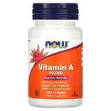 Vitamin A, 10,000 IU, 100 softgels, Now Foods