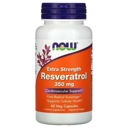 Resveratrolo Forte, 350 mg, 60 capsule vegetali, Now Foods