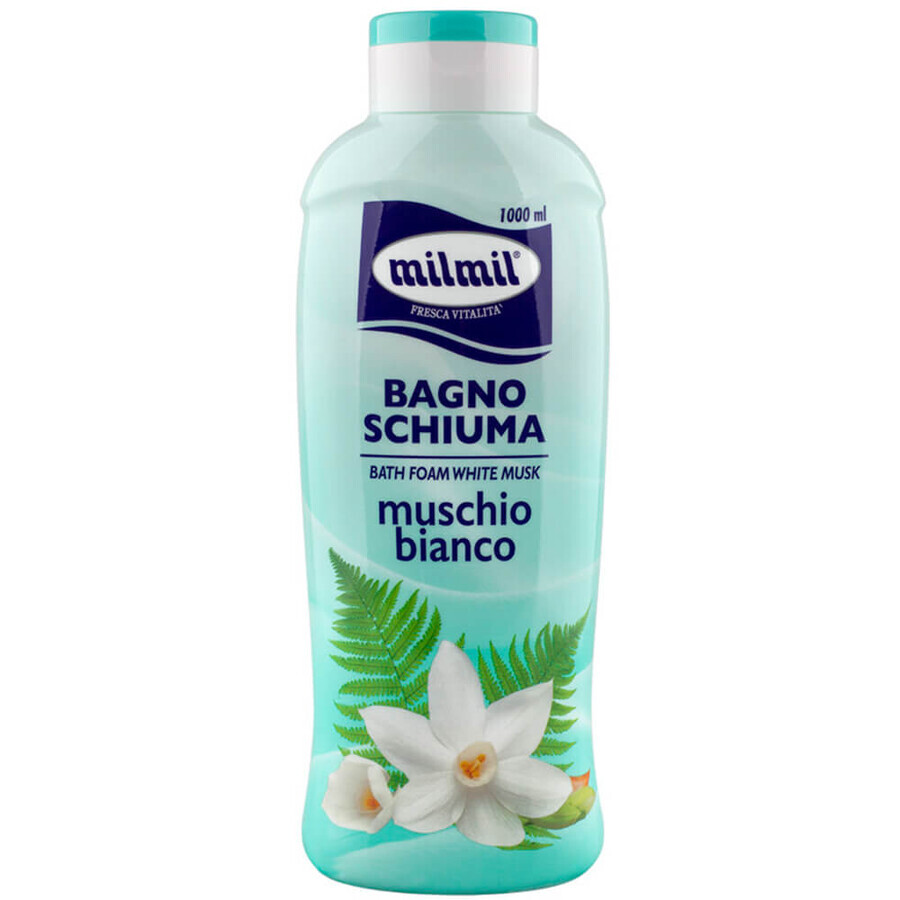 Bagnoschiuma al muschio bianco, 1000 ml, Milmil