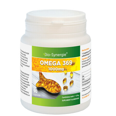 Omega 369, 1000 mg, 90 cápsulas, Bio Synergie