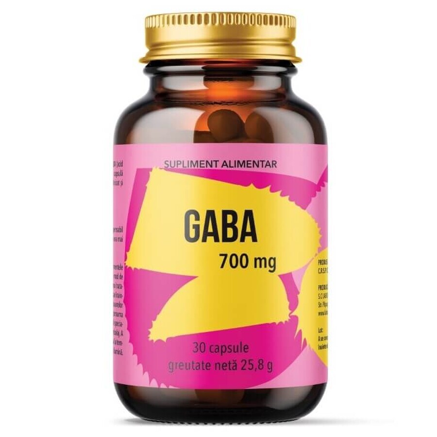 Gaba, 700 mg, 30 capsules, Laboratoarele Remedia