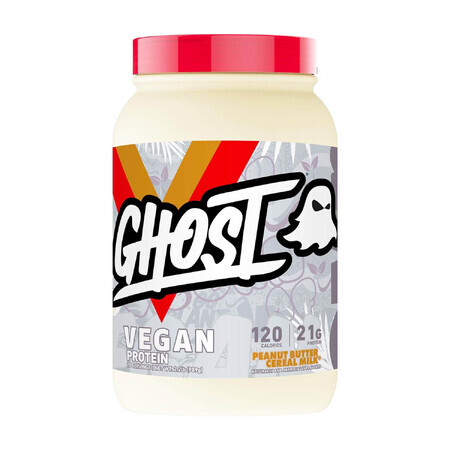 Ghost Vegan Protein, Proteine vegetali al gusto di burro di arachidi e cereali, 989 G