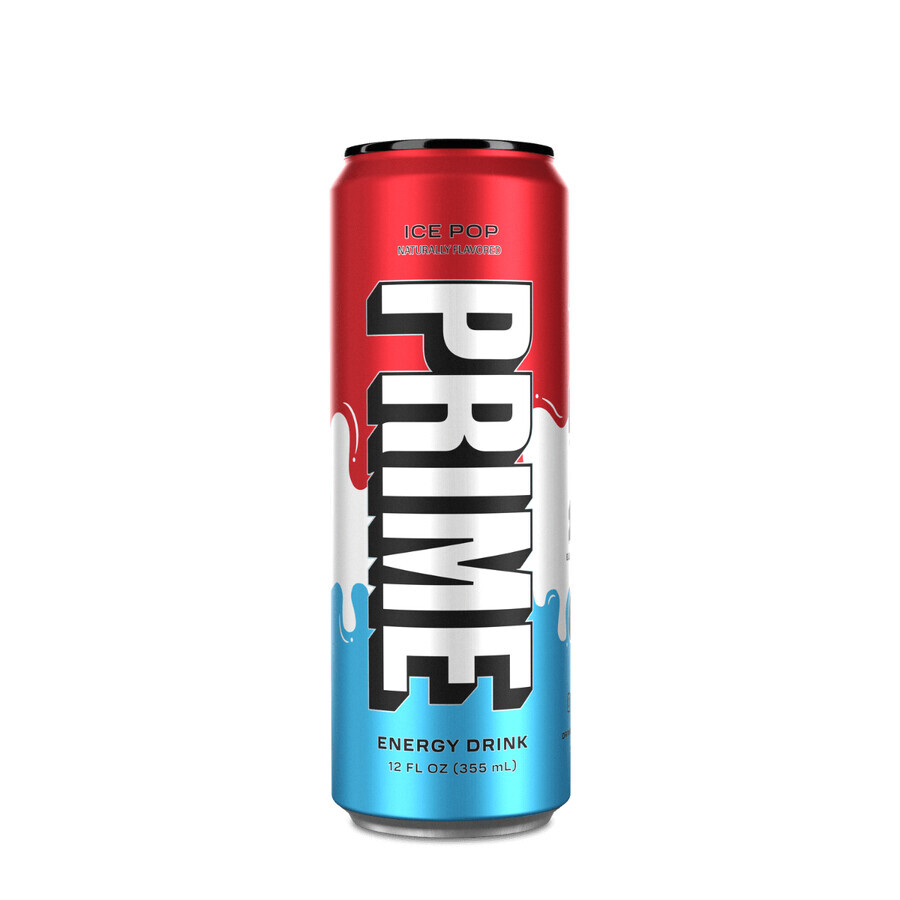 Prime By Logan Paul X Ksi Energy Drink Usa, Bautura Pentru Energie Si Rehidratare Cu Aroma De Ice Pop, 355 Ml