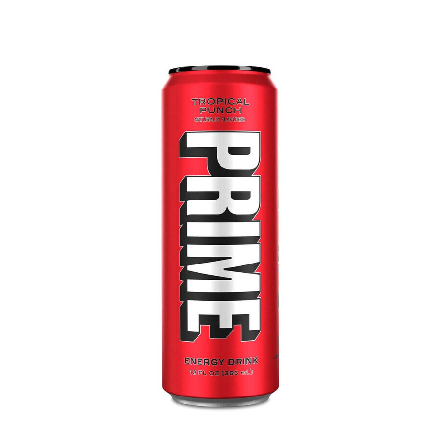 Prime By Logan Paul X Ksi Energy Drink Usa, Bautura Pentru Energie Si Rehidratare Cu Aroma Tropical Punch, 355 Ml