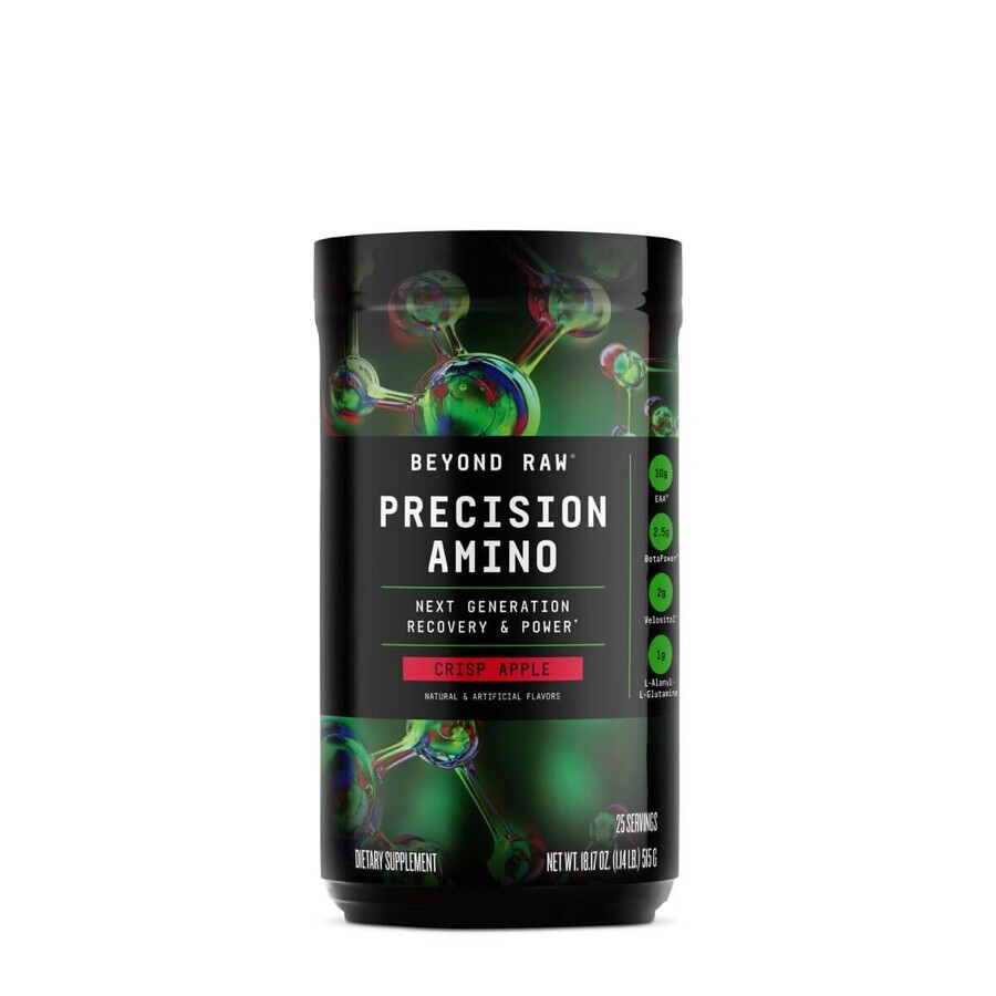 Gnc Beyond Raw Precision Amino, Aminoacizi Cu Aroma De Mere, 515 G