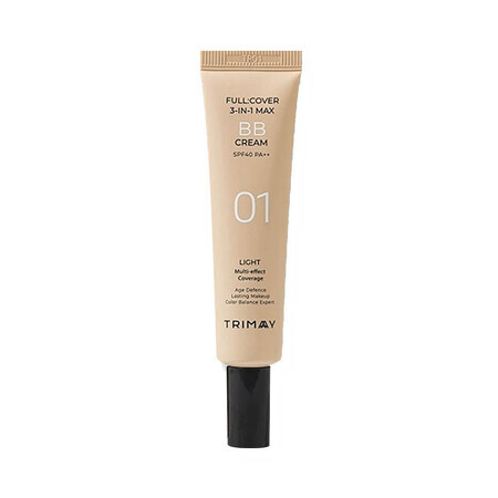 Color Cream BB Cream SPF40 PA++ Full Cover 3-in-1 Max, Light, Trimay, 30 ml