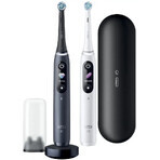 Oral B EK Duo iO iO Series 8 Black&White + porte-brosse à dents + sac de voyage