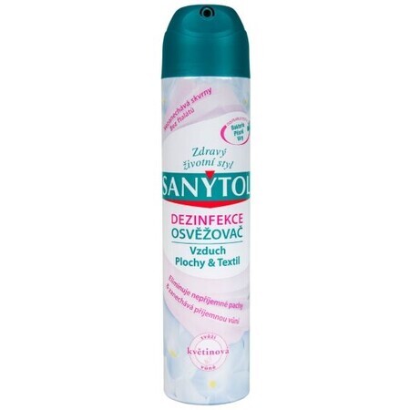 Sanytol Deodorant Desinfektionsmittel für Luft, Oberflächen und Gewebe Blumiger Duft 300 ml