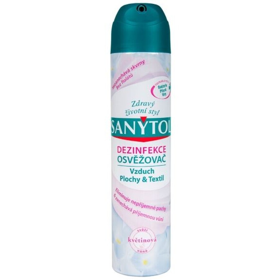 Sanytol Deodorant Desinfektionsmittel für Luft, Oberflächen und Gewebe Blumiger Duft 300 ml