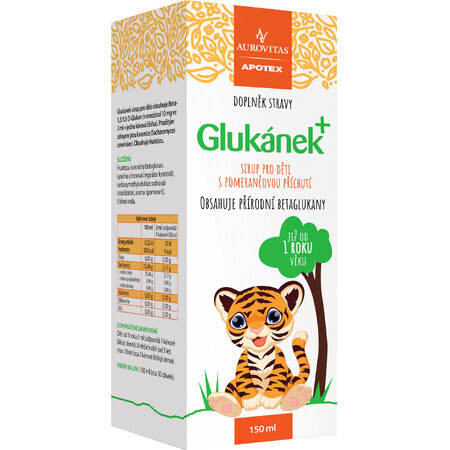 Betaglucan Glucan sirop pour enfants 150 ml