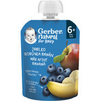 Gerber Natural Apfel, Heidelbeere und Banane Beutel 6m+ 90 g