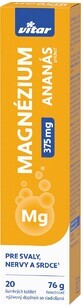 Vitar MAGNESIUM 375 mg avec ar&#244;me ananas 20 comprim&#233;s effervescents