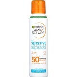 Garnier Ambre Solaire Sensitive Advanced Protective Mist, protecție foarte ridicată, ten ușor sensibil, SPF 50+, 150 ml