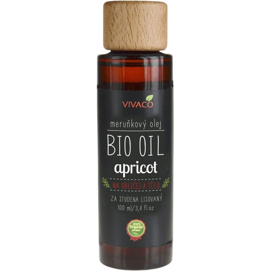 Vivaco BIO OIL Ulei de caise pentru față și corp 100 ml