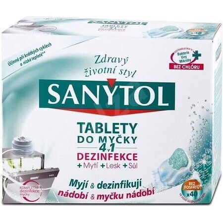 Sanytol Comprimés pour lave-vaisselle 4en1 40 pcs