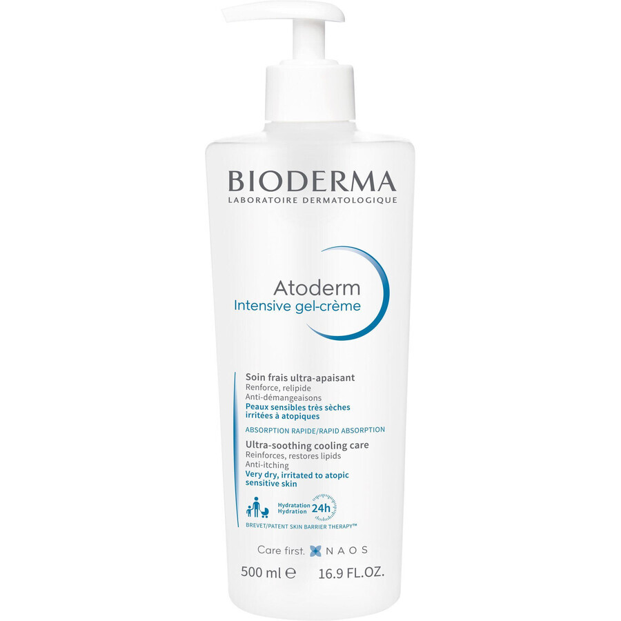 Bioderma Atoderm Gel-crème intensif pour peaux sèches et atopiques 500 ml