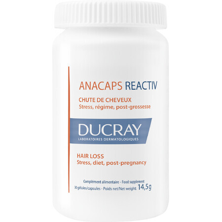 Ducray Anacaps soutien réactif des cheveux 30 gélules