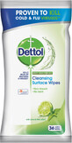 Dettol Lime &amp; Mint Antibacterial Wipes, 36 pcs