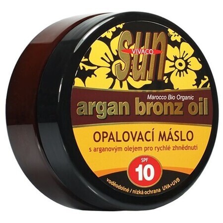 Vivaco Unt bronzant cu ulei de argan pentru bronzare rapidă SPF10 200 ml