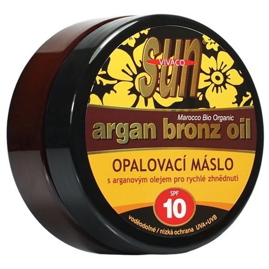 Vivaco Unt bronzant cu ulei de argan pentru bronzare rapidă SPF10 200 ml