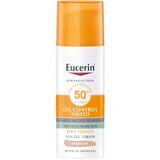 Eucerin Sun Protective Face Sunscreen Gel Dry Touch OIL CONTROL (medium dark) SPF 50+ 50 ml