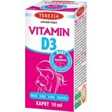 Terezia Vitamine D3 gouttes pour enfants à partir de 1 mois 10 ml