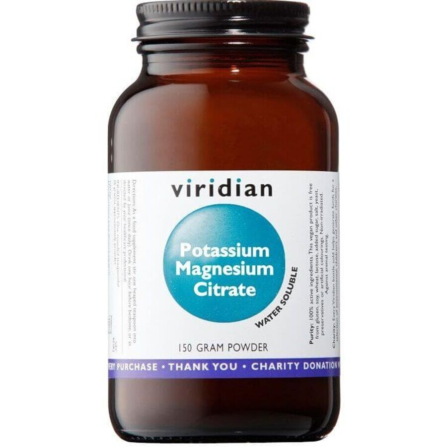 Viridian Potassium Citrate de magnésium et de potassium 150 g