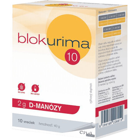 Blokurima 2 g D-MANOSE D-MANOSE sachets 10 pcs