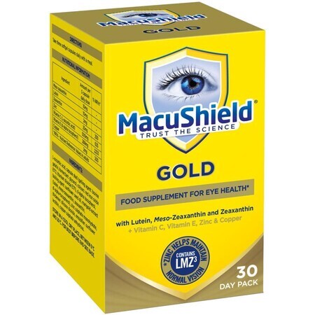 MacuShield Gold 90 tbl. - Envase de 30 días 90 cápsulas